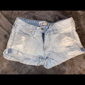 Abercrombie and fitch light denim shorts